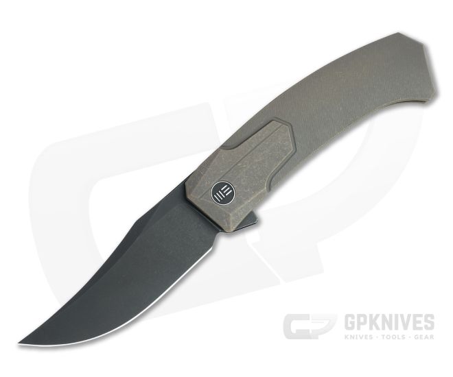 WE Knives Shuddan Flipper Black 20CV Bronze Titanium Folder WE21015-3 - WE-WE21015-3