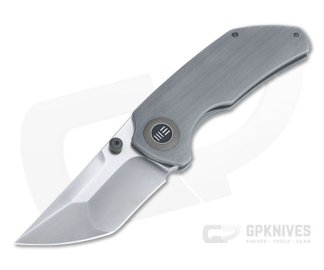 WE Knives Thug Christensen Satin 20CV Brushed Gray Titanium Frame Lock Folder 2103A - WE-2103A