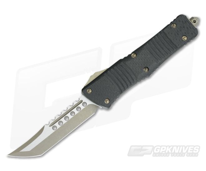 Microtech Combat Troodon Hellhound Signature Series Carbon Fiber Bronzed Standard 219-13CF - MT-219-13CF