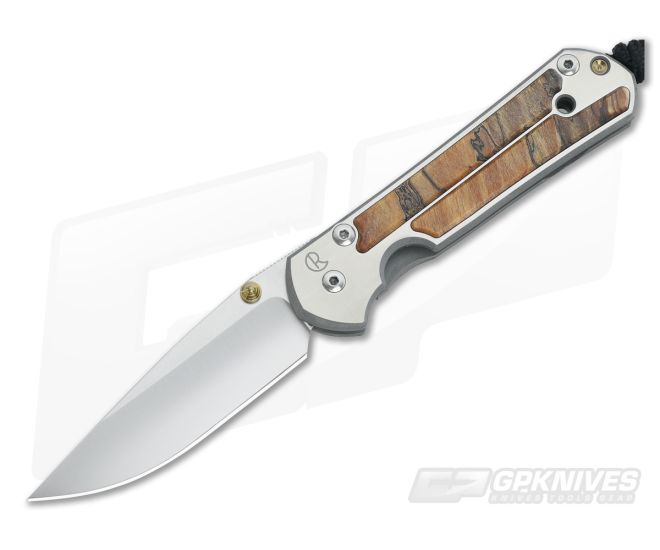 Chris Reeve Small Sebenza 21 Spalted Beech Wood Inlays 012 - CRK-21SBSM-012