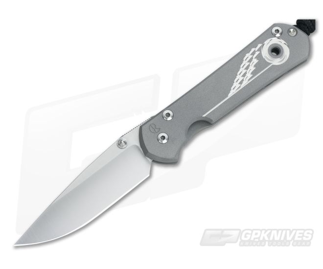 Chris Reeve Small Sebenza 21 Unique Graphic Silver Contrast - CRK-21SBSM-016