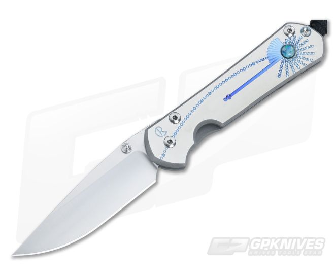 Chris Reeve Small Sebenza 21 Unique Graphic Triple Mosaic Opal 018 - CRK-21SBSM-018