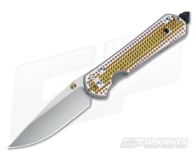 Chris Reeve Small Sebenza 21 Unique Graphic Gold Dots - CRK-S21-X031