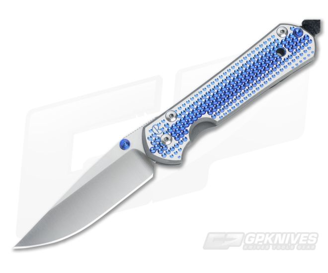 Chris Reeve Small Sebenza 21 Unique Graphic Blue Dots - CRK-21SBSMUN77