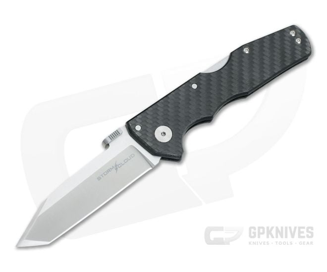 Cold Steel Storm Cloud Carbon Fiber/G10 20CV Tanto Back Lock Folder 21TU - CS-21TU