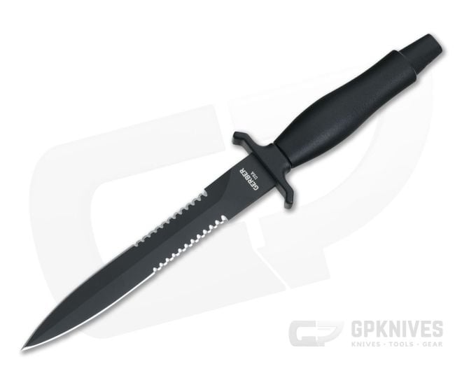 Gerber Mark II Black Oxide 420HC Fixed Blade Combat Dagger 22-01874N - GB-22-01874N