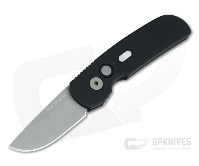 Protech Calmigo Black CA Legal Automatic Blasted 154CM 2201 - PT-2201