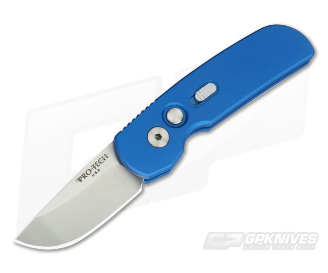 Protech Calmigo Blue CA Legal Automatic Satin 154CM 2203-BLUE - PT-2203-BLUE