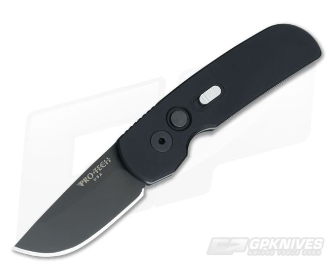 Protech Calmigo Black CA Legal Automatic Black DLC 154CM 2205 - PT-2205
