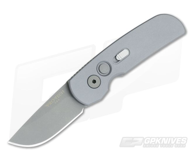 Protech Calmigo Grey CA Legal Automatic Blasted 154CM 2210 - PT-2210
