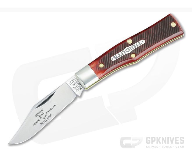 Tidioute #22 Magnum Clip Blade Burnt Orange Sawcut Bone - GEC-221124-BOSB