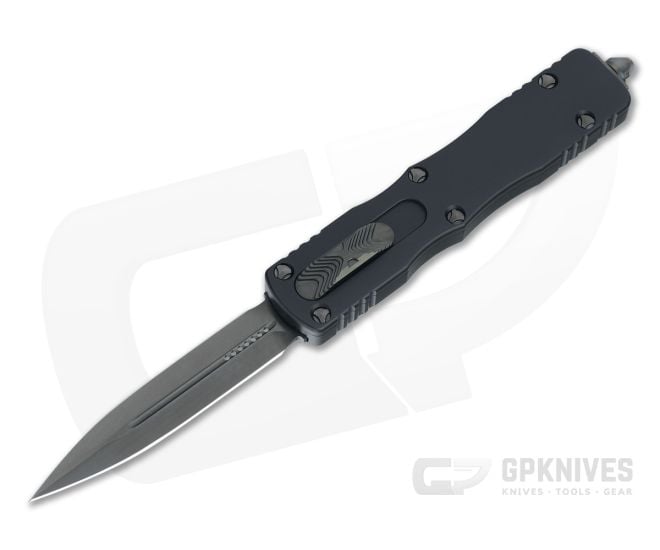 Microtech Dirac D/E Shadow DLC Standard Top Slide OTF Automatic Knife 225-1DLCTSH - MT-225-1DLCTSH
