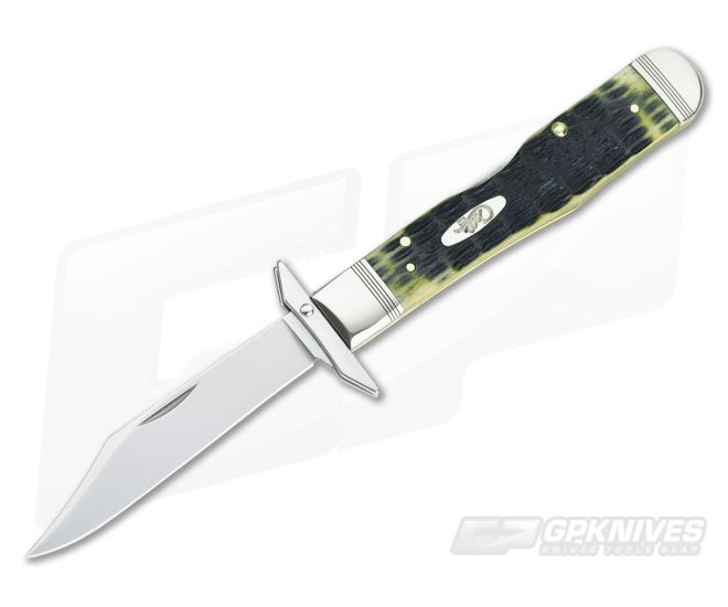 Case Cheetah Crandall Olive Green Jigged Bone Lock Back 22540 - CA-22540