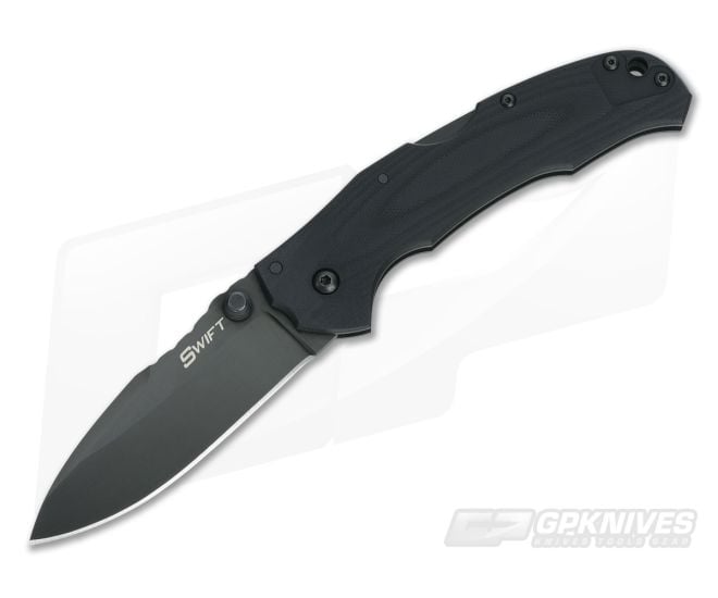 Cold Steel Swift II Black Assisted Folder Lock Back 22AB - CS-22AB