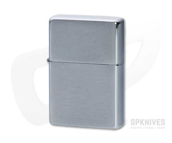 Zippo Windproof Lighter Vintage Brushed Chrome w/o Slashes 230.25 - ZI-230.25