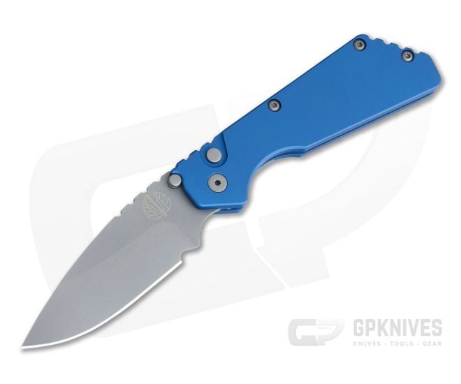 Protech Strider PT Blasted Blade Blue Automatic Knife 2301-BLUE-BB - PT-2301-BLUE-BB