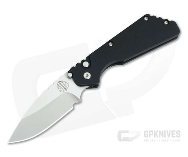 Protech Strider PT Stonewashed Blade Black Automatic Knife 2301-SW - PT-2301-SW