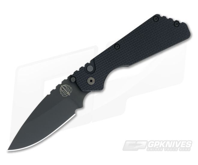 Protech Strider PT Black Knurled Automatic Knife 2307 - PT-2307