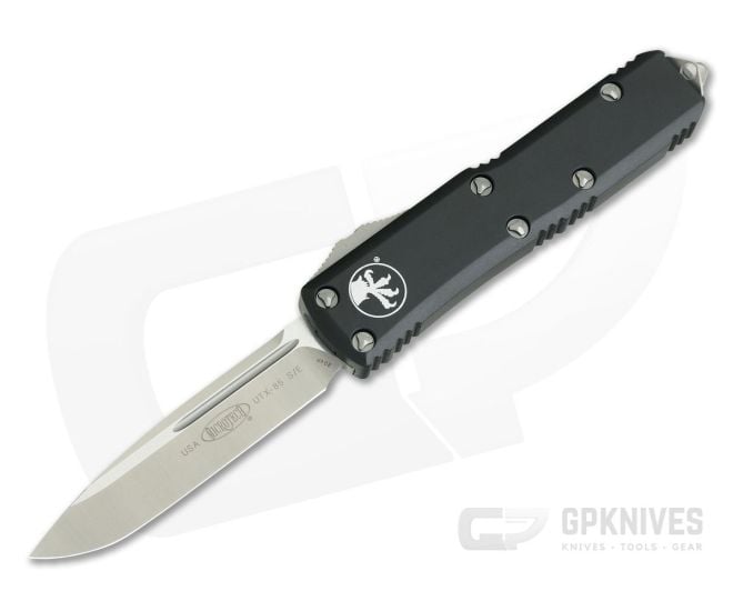 Microtech UTX-85 Satin Drop Point CTS-204P OTF Automatic Knife 231-4 - MT-231-4-204P