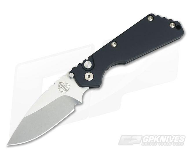 Protech Strider SnG Stonewash Blade Black Automatic Knife 2401 - PT-2401