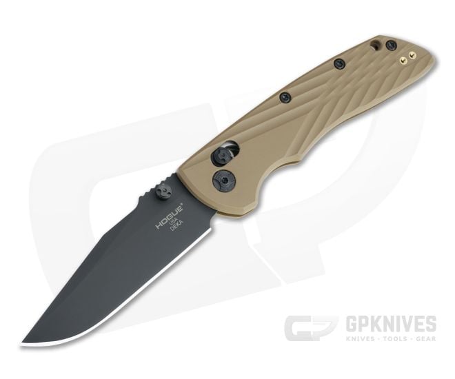 Hogue Deka Clip Point Black Magnacut FDE Polymer ABLE Lock Folder 24377 - HO-24377