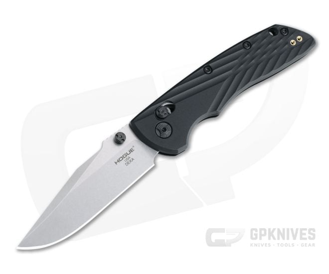 Hogue Deka Clip Point Stonewashed Magnacut Black Polymer - HO-24379