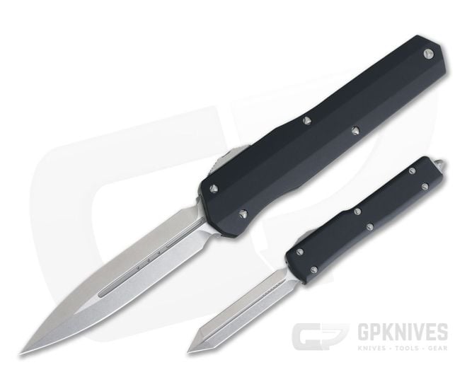 Microtech John Wick Continental Set D/E Cypher Spartan UTX-70 Stonewashed w/ Coins and Pelican Case - MT-245-10JW