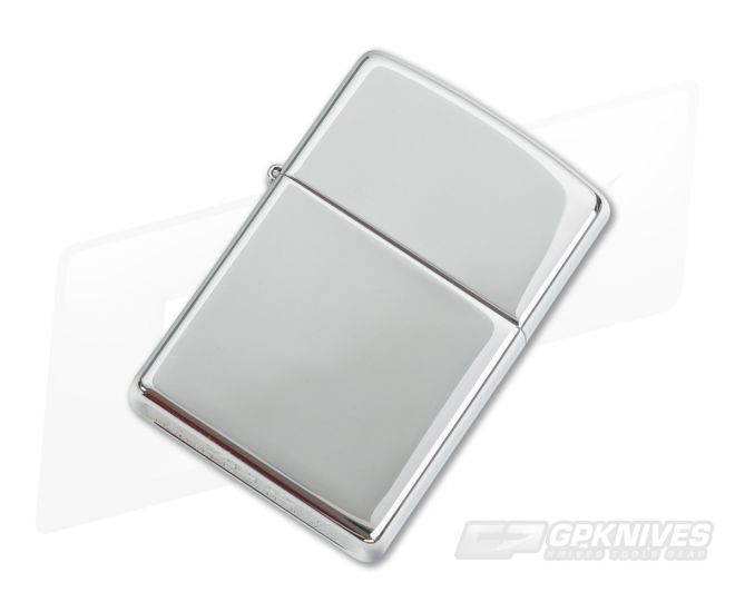Zippo Lighter High Polish Chrome with Crown Stamp - ZI-24750
