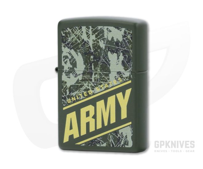 Zippo Lighter Army Green Matte - ZI-24828