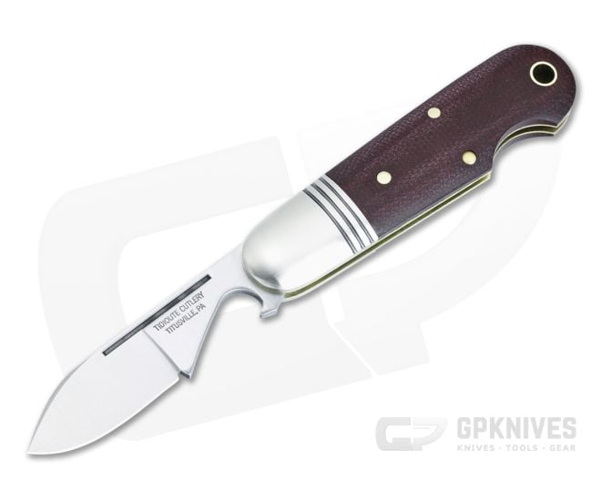 Tidioute #25 EO Beerlow Coral Canvas Micarta 1095 Steel Blade And Bottle Opener 252123-CCM - GEC-252123-CCM