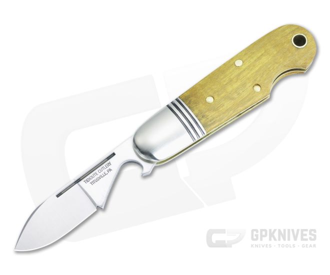 Tidioute #25 EO Beerlow Osage Orange Wood Satin 1095 Steel Blade And Bottle Opener 252123-OOW - GEC-252123-OOW