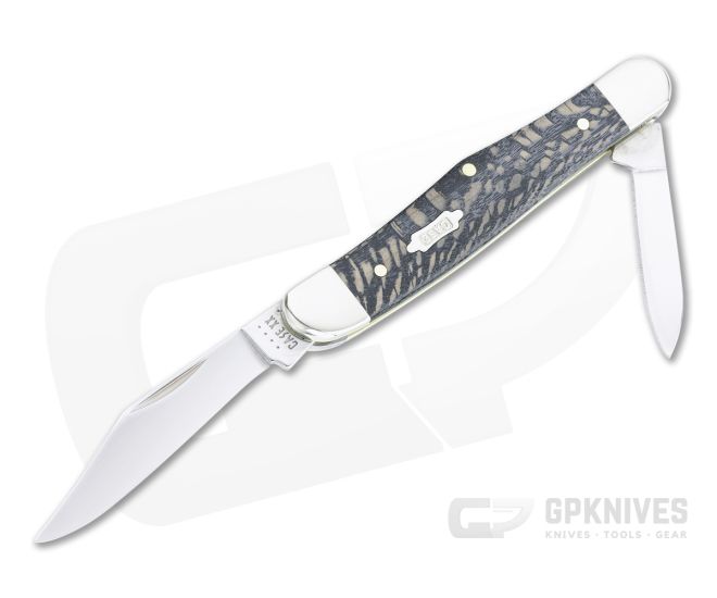 Case Half Whittler Smooth Black Sycamore Wood Slip Joint 25571 - CA-25571