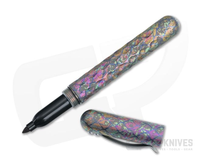 Maratac Signator Titanium Chaotic Aurora Permanent Marker/Vault - MAR-257