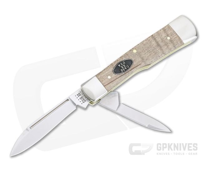 Case Gunstock Smooth Natural Curly Maple Burl Wood 25945 - CA-25945