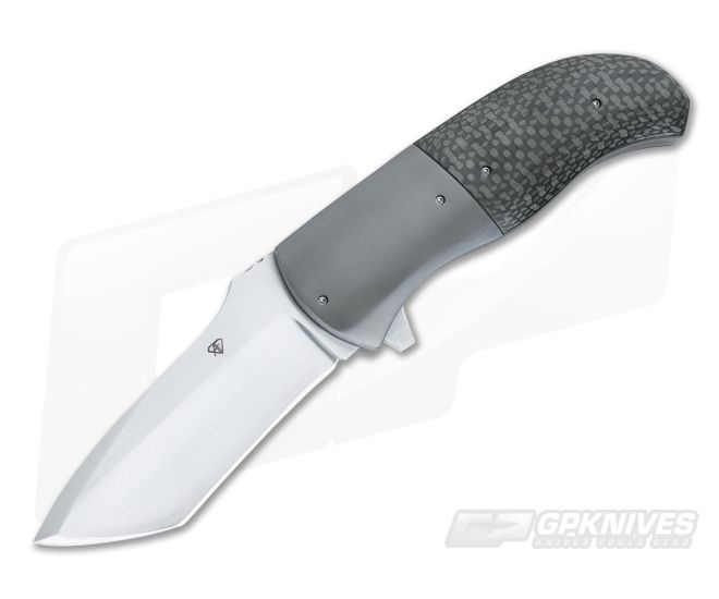 Aaron Frederick Custom Zirc Bolster Carbon Fiber Tanto Flipper - CU-2629