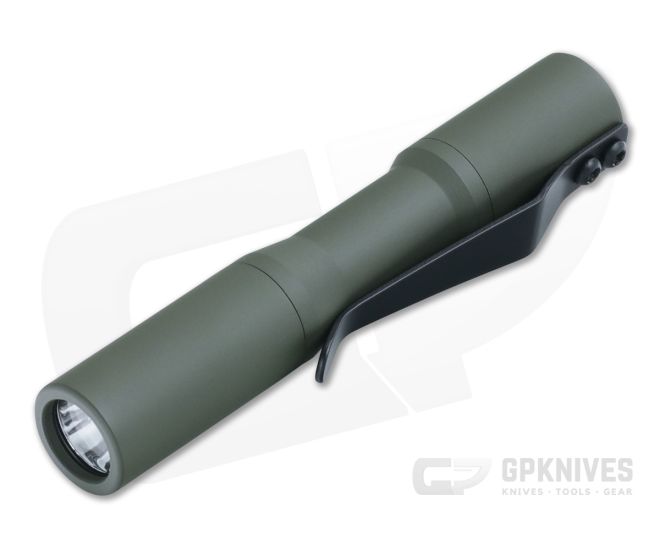 CWF Micro Click Custom Flashlight OD Green Aluminum 5000k 219C LED CWF-026 - CWF-026