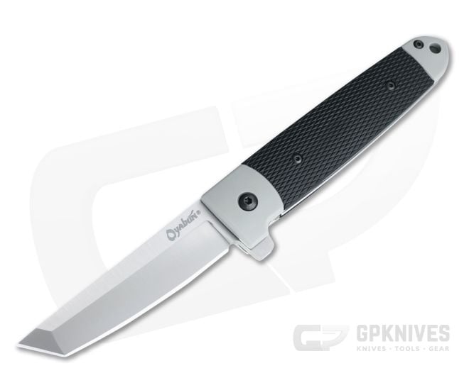 Cold Steel Oyabun Tanto Satin 4034 Gray Griv-Ex Liner Lock Flipper 26T - CS-26T