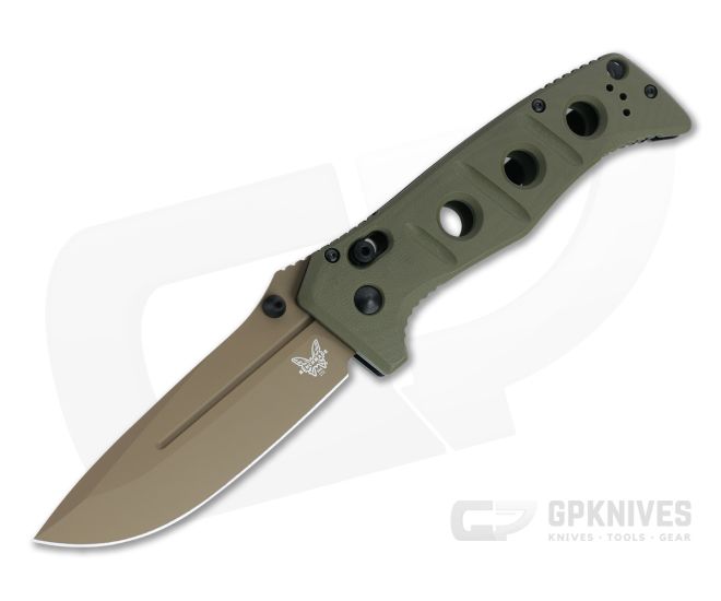 Benchmade 275FE-2 Adamas Flat Earth Cruwear Green G10 - BM-275FE-2