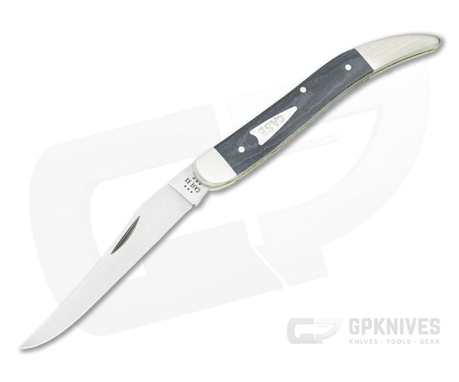 Case Medium Toothpick Smooth Black Micarta 27819 - CA-27819