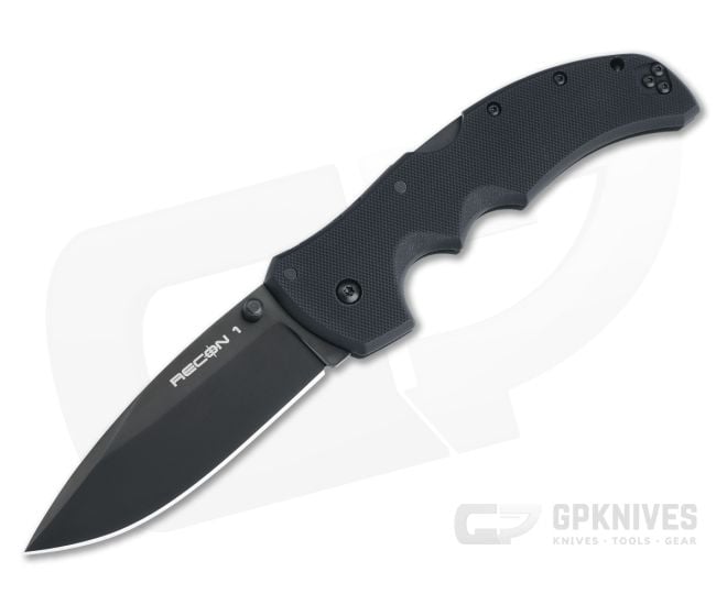 Cold Steel Recon 1 Spear Point Black S35VN G10 Tri-Ad Back Lock Folder 27BS - CS-27BS