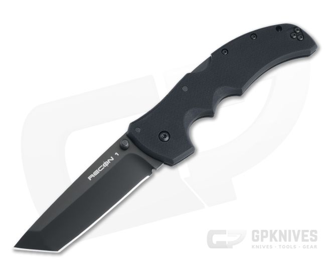 Cold Steel Recon 1 Tanto Black S35VN G10 Tri-Ad Back Lock Folder 27BT - CS-27BT