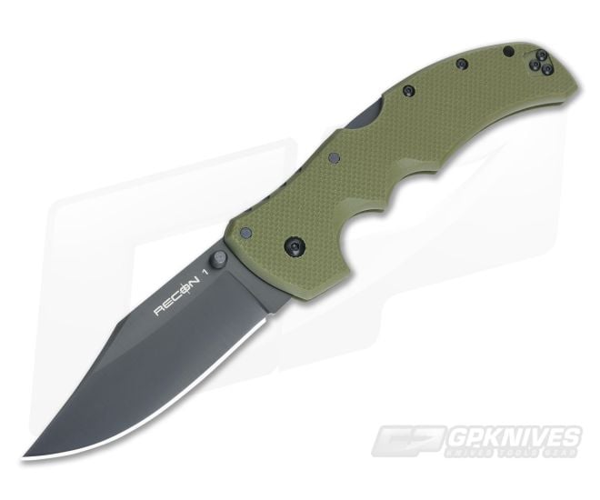 Cold Steel Recon 1 OD Green Clip Point XHP 27TLCVG - CS-27TLCVG