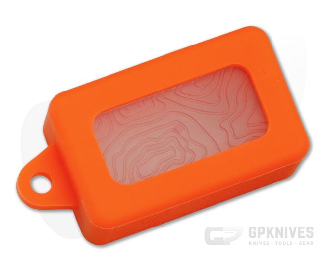 Maratac Tiny Polycarbonate Pocket Box and Orange Silicone Holder - MAR-280