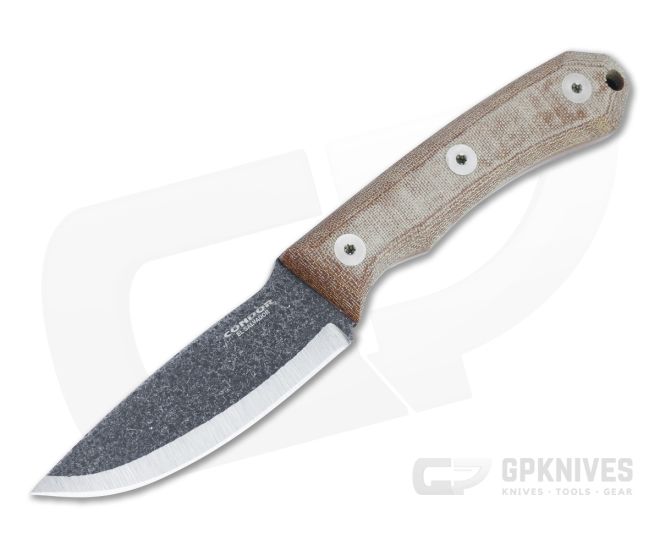 Condor Tool & Knife Mountain Pass Carry Knife 440C Natural Micarta Fixed Blade Knife CTK2837-3.5C - CTK-2837-3.5C