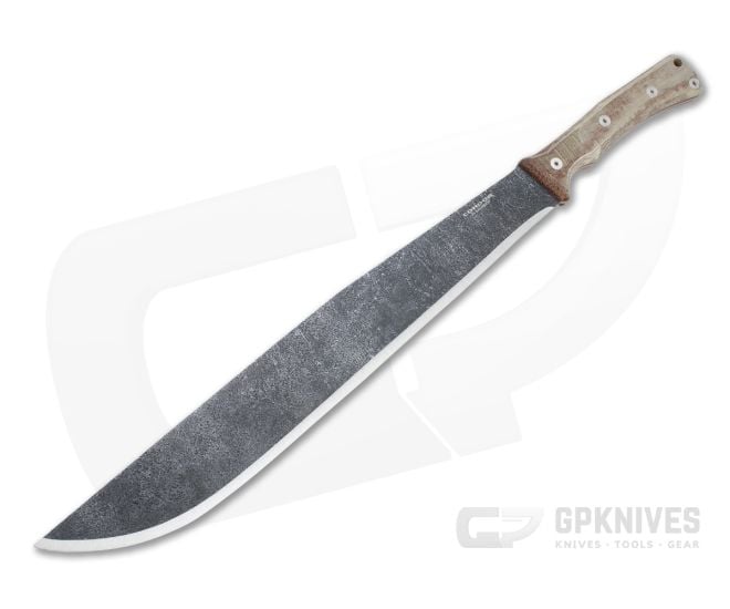 Condor Tool & Knife Mountain Pass Machete 1075 Natural Micarta Machete CTK2838-15.5HC - CTK-2838-15.5HC
