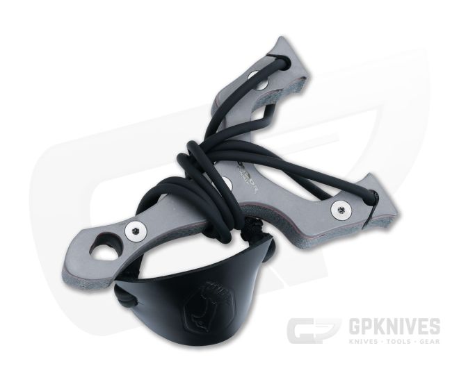 Condor Tool & Knife Exoskeleton Slingshot Wood Core Stainless Steel Overlays 2841-5SS - CTK-2841-5SS