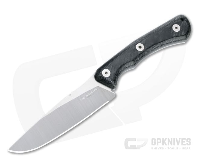 Condor Tool & Knife Sport X.E.R.O. Dart Knife 14C28N Black Micarta Fixed Blade CTK2843-4.5SK - CTK-2843-4.5SK