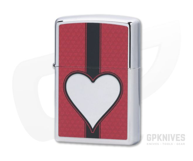 Zippo Lighter Chrome Heart - ZI-28466