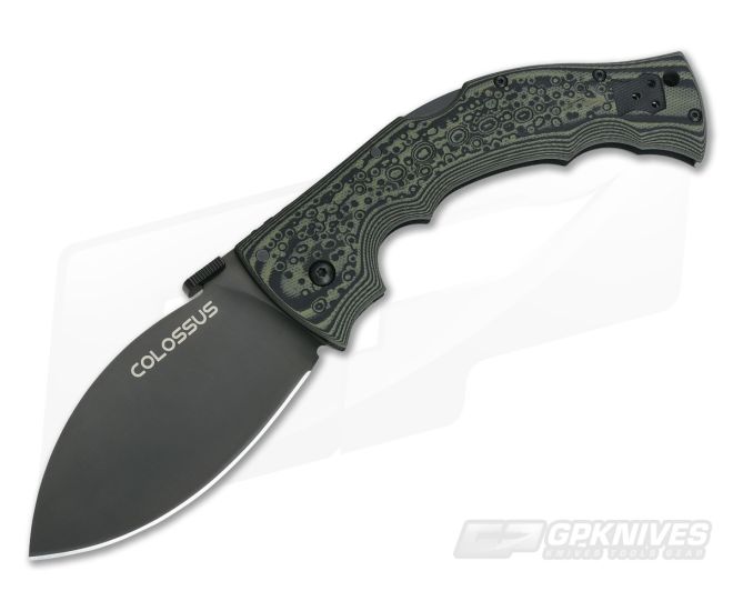 Cold Steel Colossus II Black Blade Tri-Ad Lock Folding Knife 28DWB - CS-28DWB