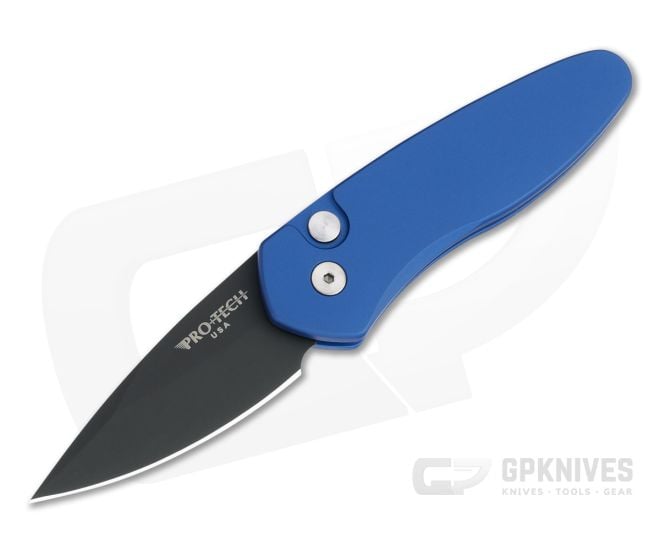 Protech Sprint Automatic Black DLC S35VN Blue California Legal Folder 2907 - PT-2907-BLUE